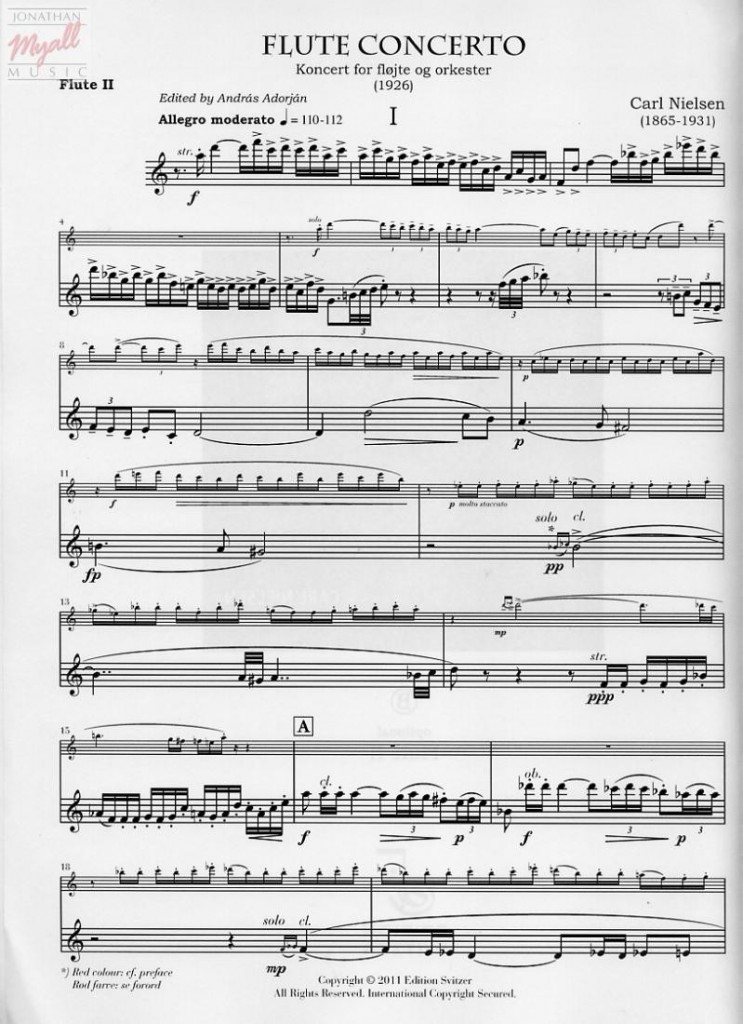 Nielsen Concerto - Score Sample