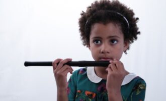 Girl with black myfife